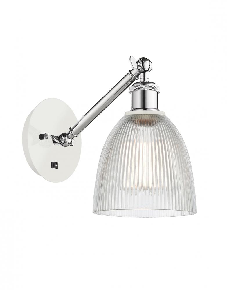 Castile - 1 Light - 6 inch - White Polished Chrome - Sconce