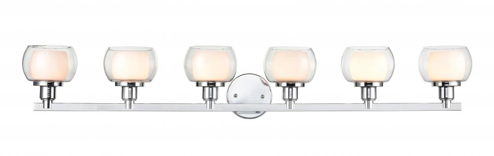 Cairo - 6 Light - 45 inch - Polished Chrome - Bath Vanity Light