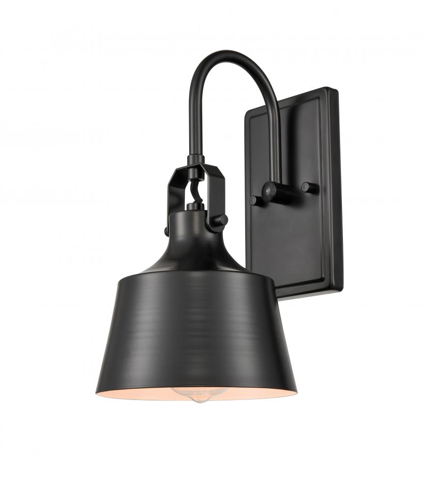 Provin - 1 Light - 7 inch - Matte Black - Sconce