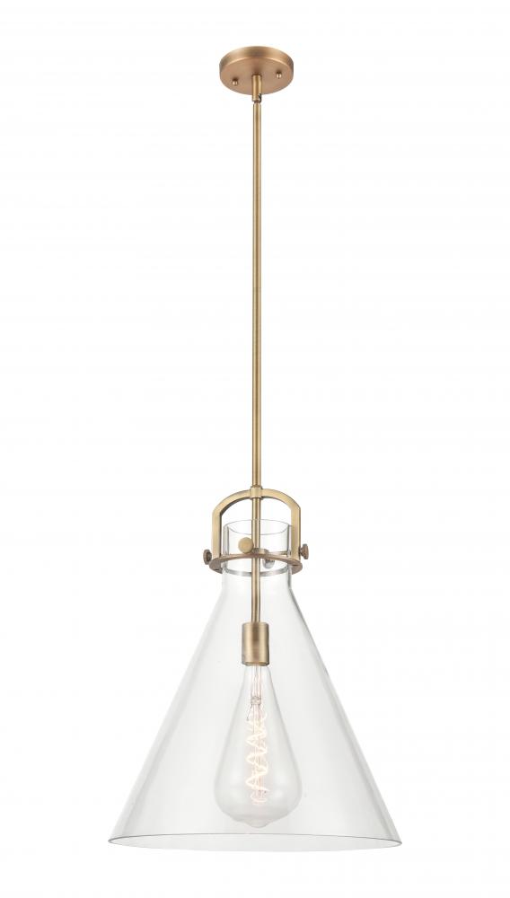 Newton Cone - 1 Light - 16 inch - Polished Nickel - Pendant