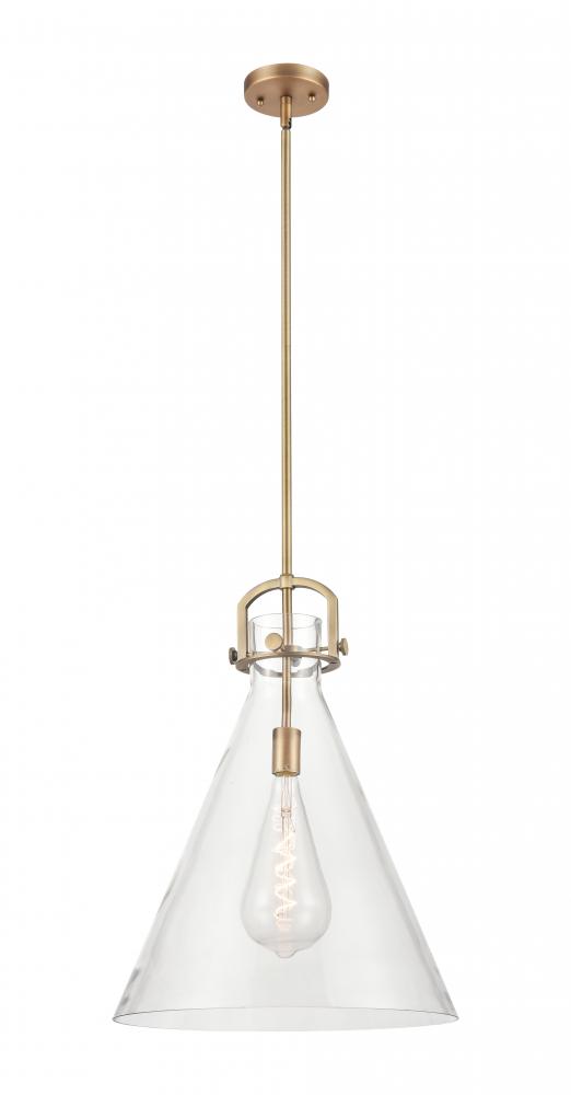 Newton Cone - 1 Light - 18 inch - Polished Nickel - Pendant