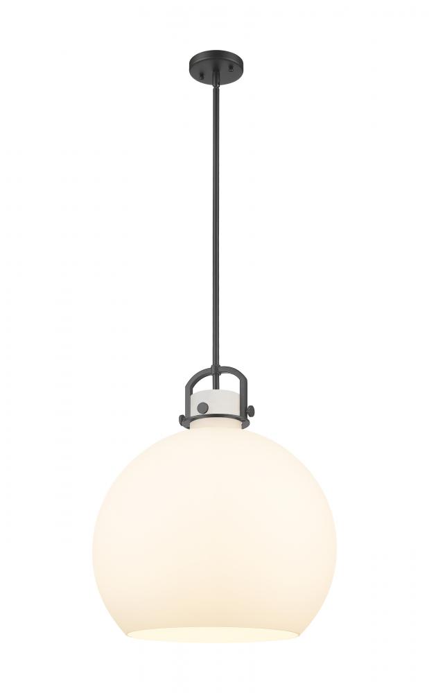 Newton Sphere - 1 Light - 18 inch - Matte Black - Multi Pendant