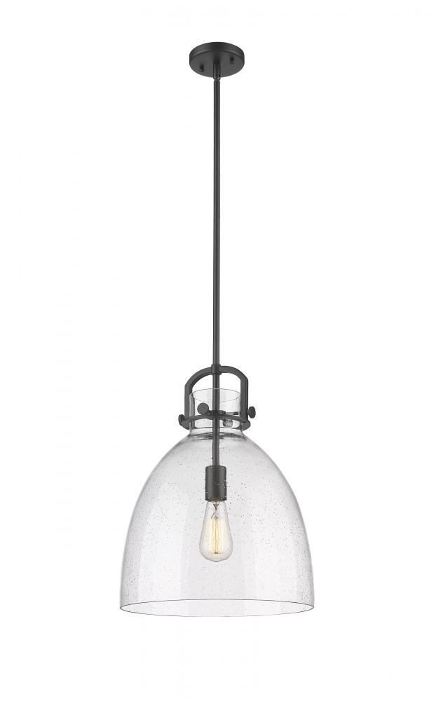 Newton Bell - 1 Light - 14 inch - Matte Black - Multi Pendant