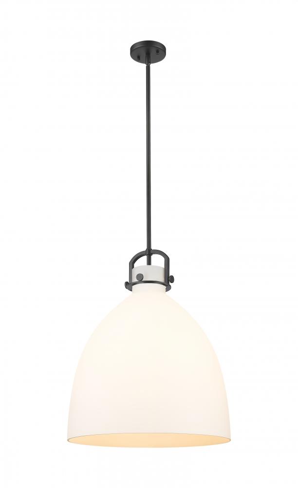 Newton Bell - 1 Light - 18 inch - Matte Black - Multi Pendant