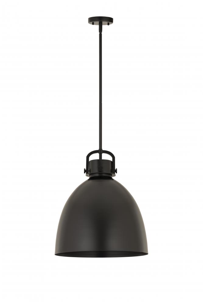 Newton Sphere - 1 Light - 14 inch - Matte Black - Multi Pendant