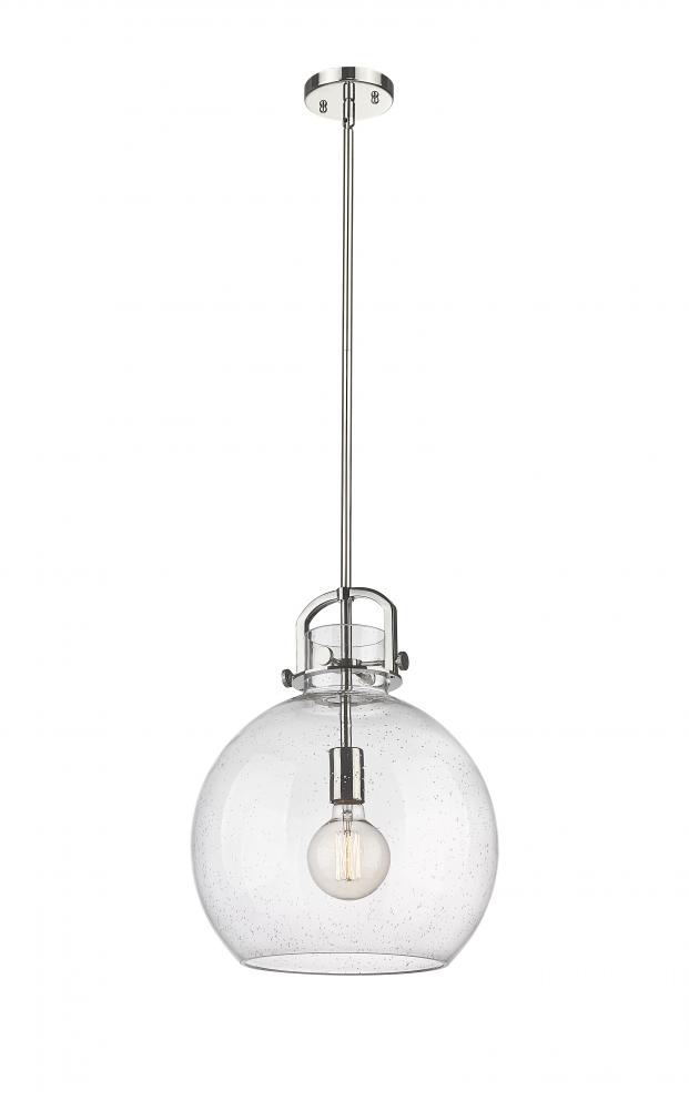 Newton Sphere - 1 Light - 14 inch - Polished Nickel - Pendant