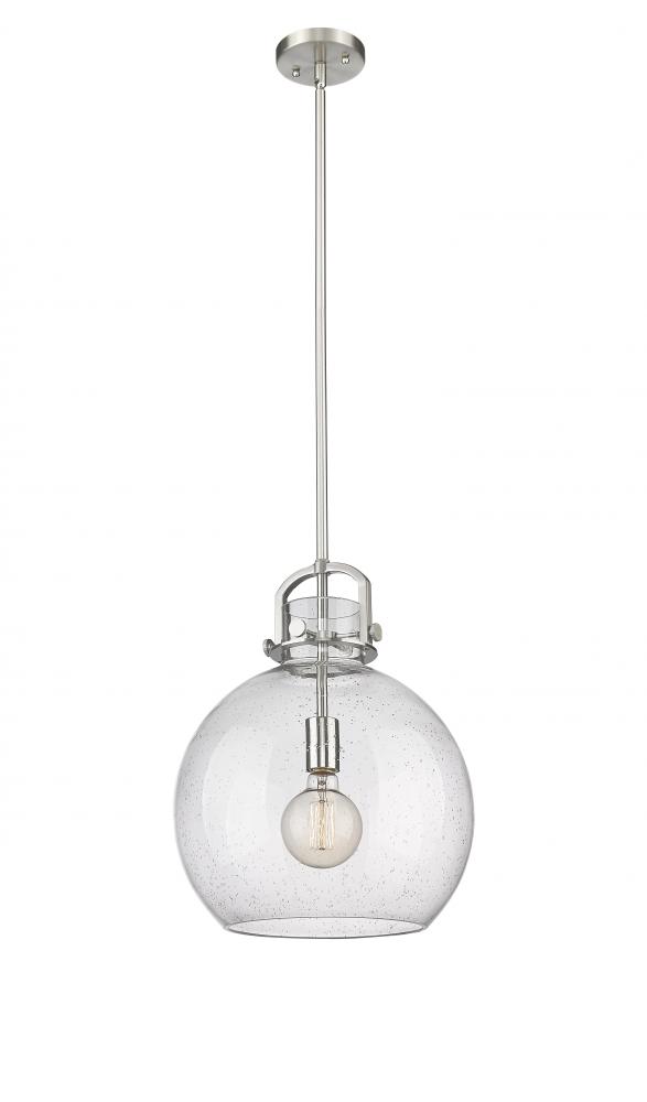 Newton Sphere - 1 Light - 14 inch - Satin Nickel - Multi Pendant