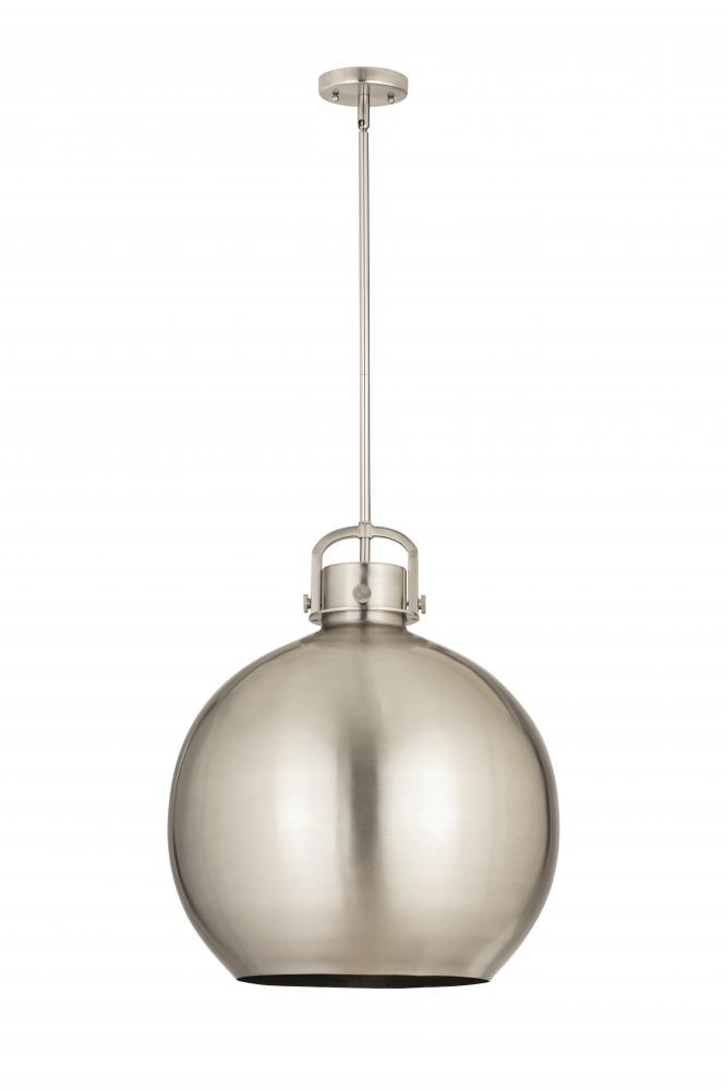 Newton Sphere - 1 Light - 18 inch - Satin Nickel - Multi Pendant