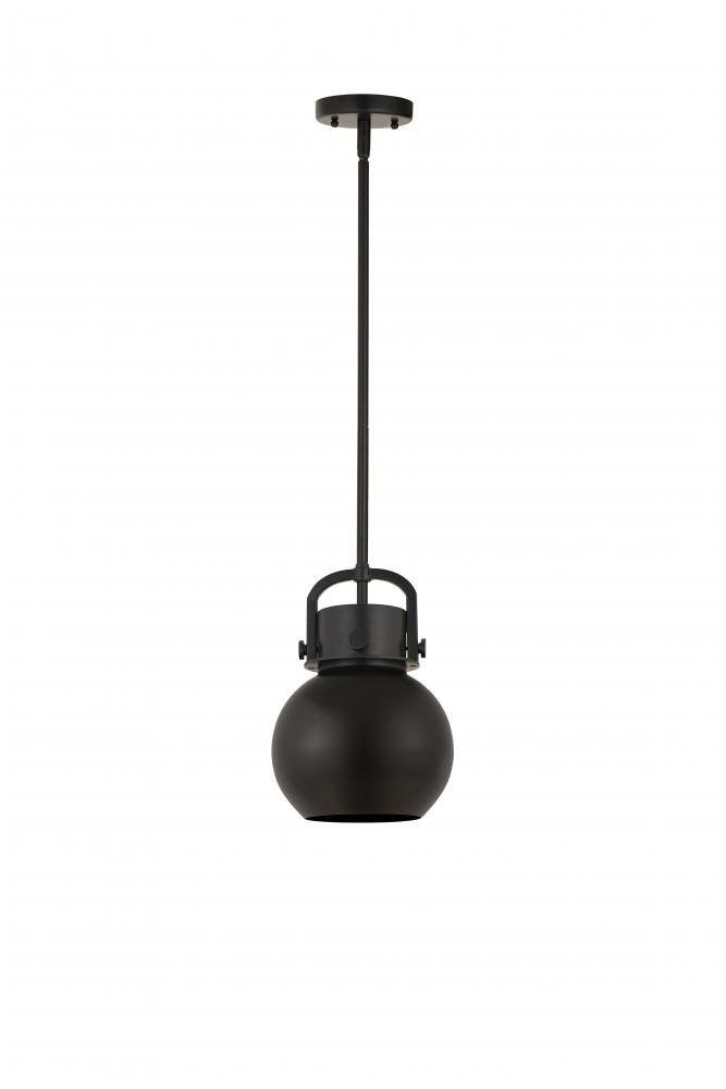 Newton Sphere - 1 Light - 8 inch - Matte Black - Multi Pendant