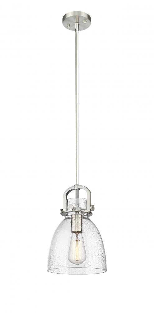 Newton Bell - 1 Light - 8 inch - Satin Nickel - Multi Pendant