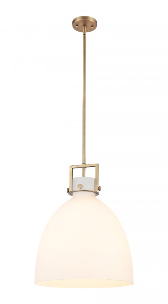 Newton Bell - 1 Light - 16 inch - Brushed Brass - Pendant