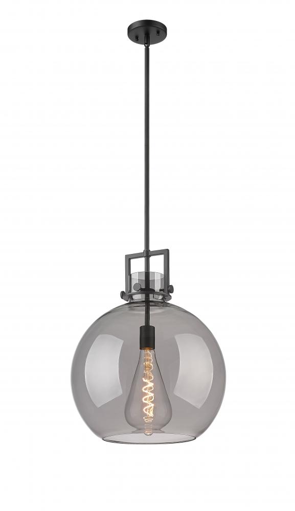 Newton Sphere - 1 Light - 16 inch - Matte Black - Pendant