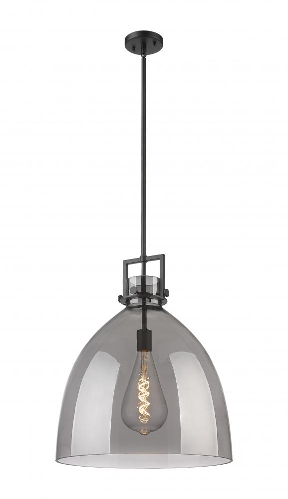 Newton Bell - 1 Light - 18 inch - Matte Black - Pendant