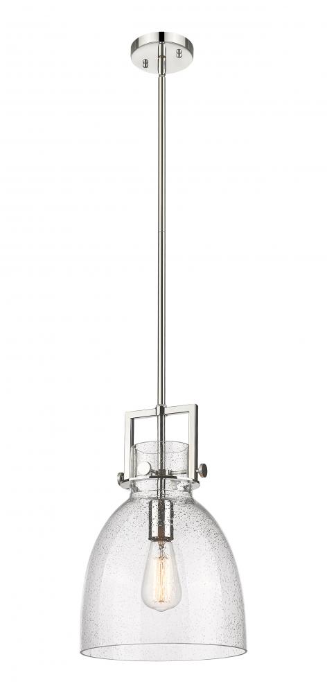 Newton Bell - 1 Light - 10 inch - Polished Nickel - Mini Pendant