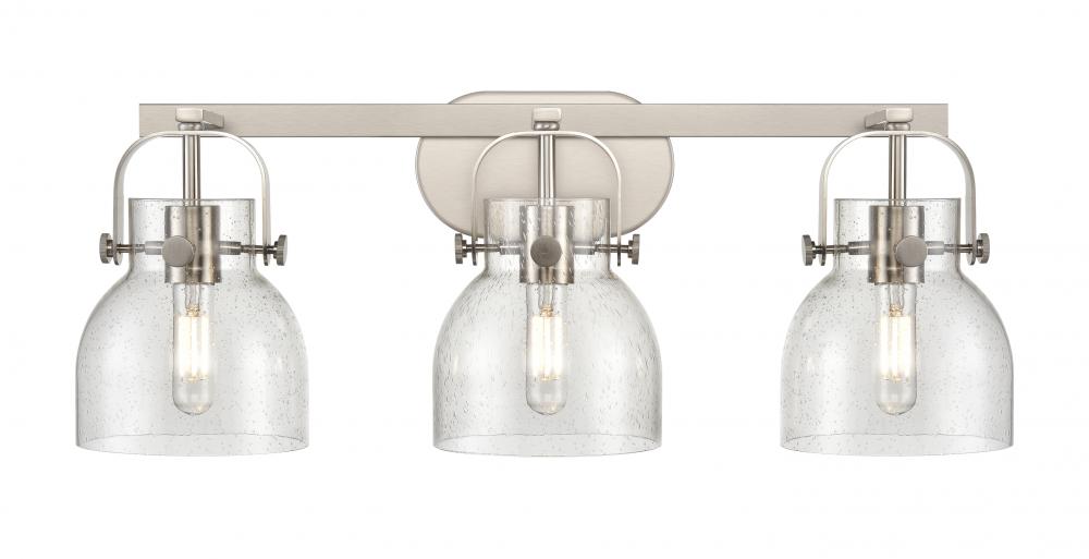 Pilaster II Bell - 3 Light - 27 inch - Satin Nickel - Bath Vanity Light