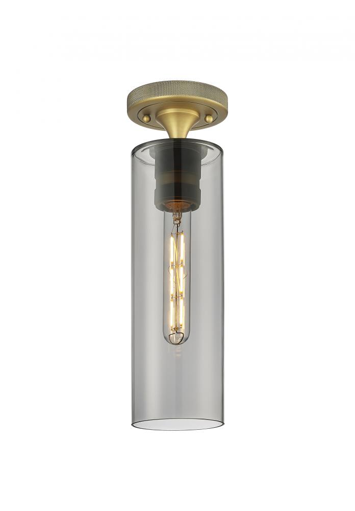 Crown Point - 1 Light - 5 inch - Brushed Brass - Flush Mount