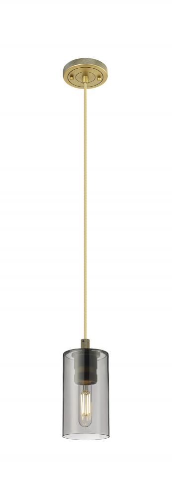 Crown Point - 1 Light - 5 inch - Brushed Brass - Pendant