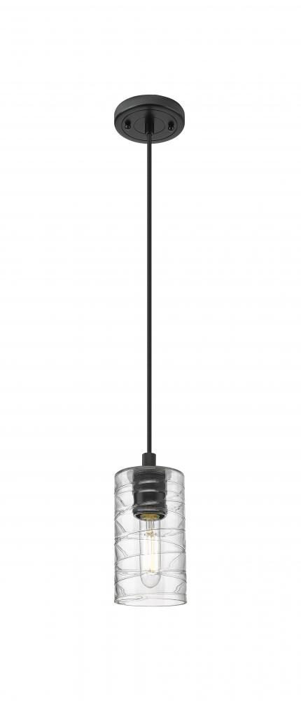 Crown Point - 1 Light - 5 inch - Matte Black - Pendant