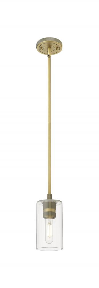 Crown Point - 1 Light - 5 inch - Brushed Brass - Pendant