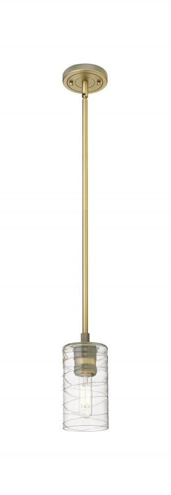 Crown Point - 1 Light - 5 inch - Brushed Brass - Pendant