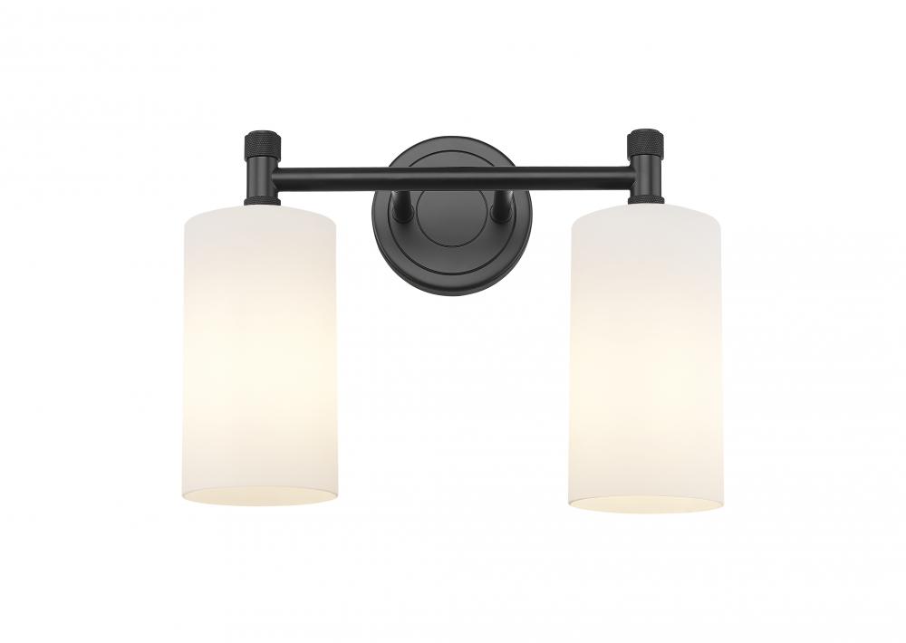 Crown Point - 2 Light - 14 inch - Matte Black - Bath Vanity Light