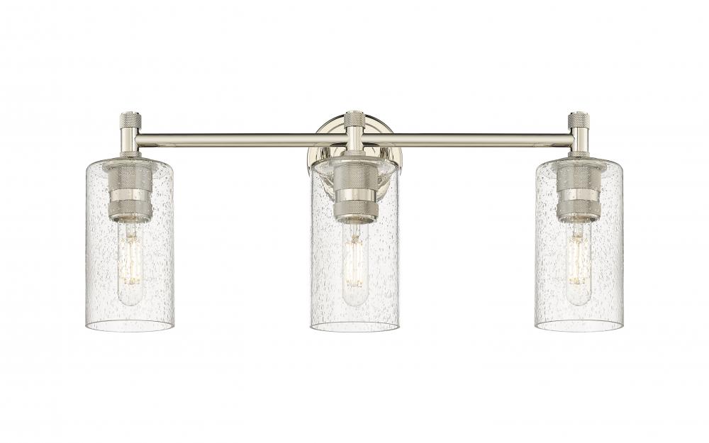 Crown Point - 3 Light - 24 inch - Polished Nickel - Bath Vanity Light