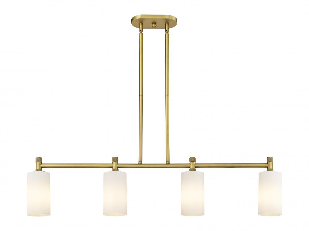 Crown Point - 4 Light - 44 inch - Brushed Brass - Island Light