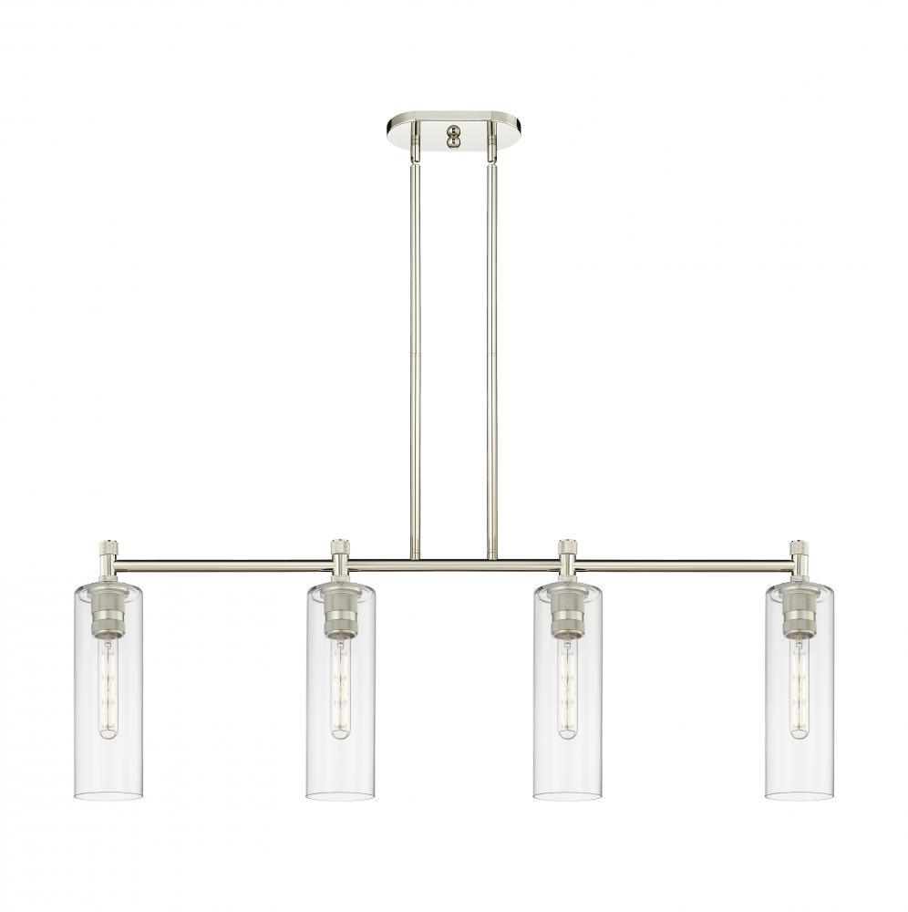 Crown Point - 4 Light - 44 inch - Polished Nickel - Island Light