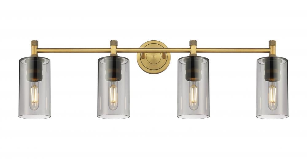 Crown Point - 4 Light - 34 inch - Brushed Brass - Bath Vanity Light