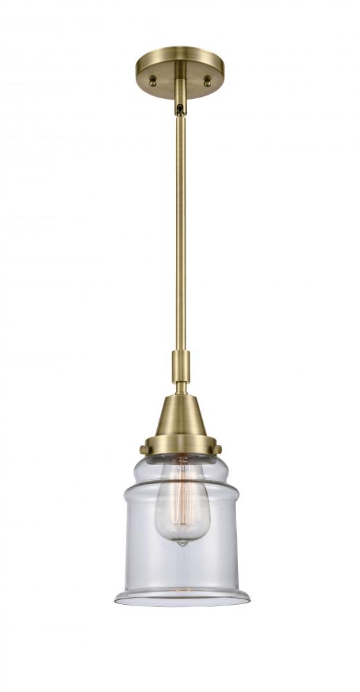 Canton - 1 Light - 7 inch - Antique Brass - Mini Pendant