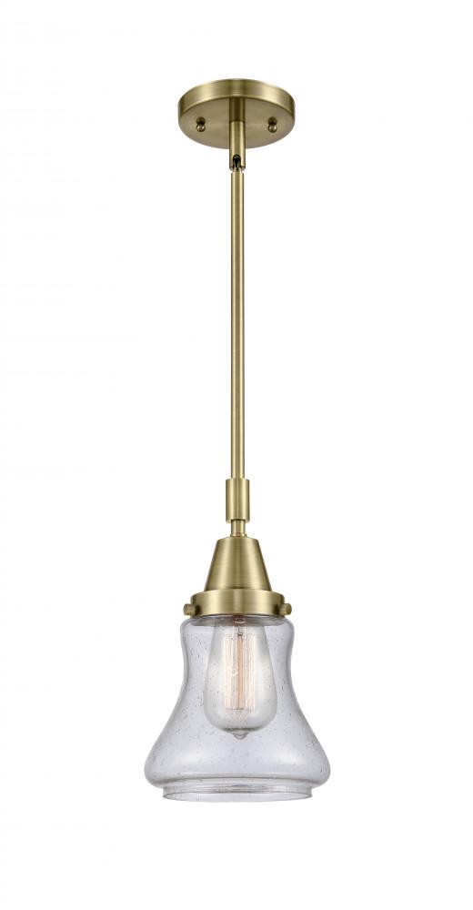 Bellmont - 1 Light - 7 inch - Antique Brass - Mini Pendant