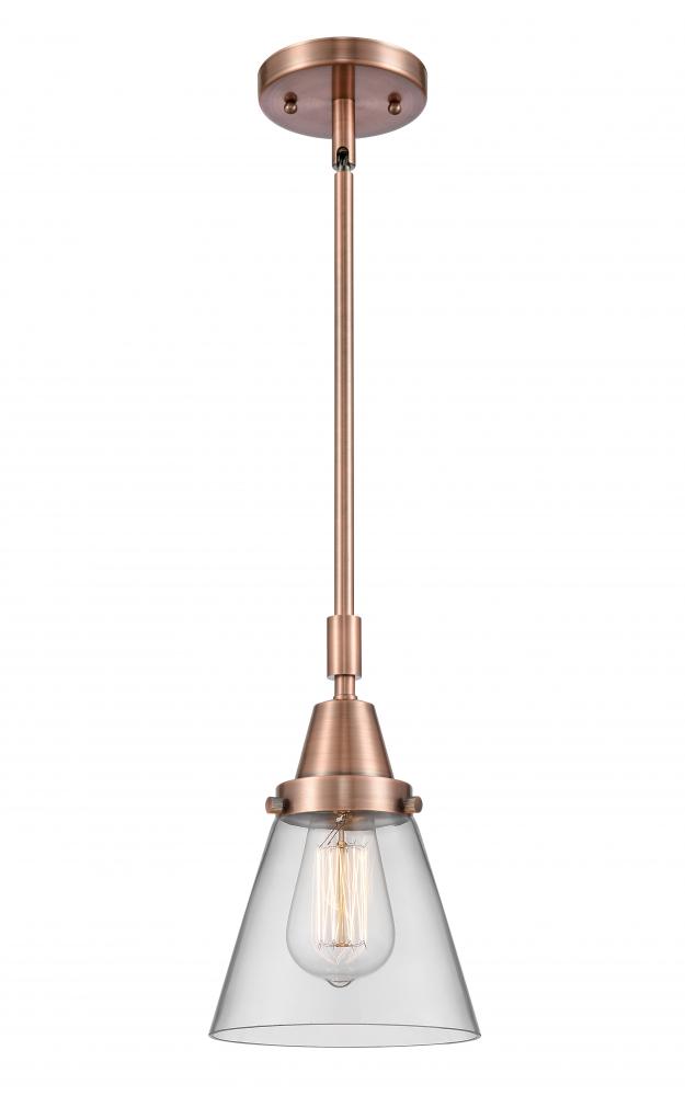 Cone - 1 Light - 6 inch - Antique Copper - Mini Pendant