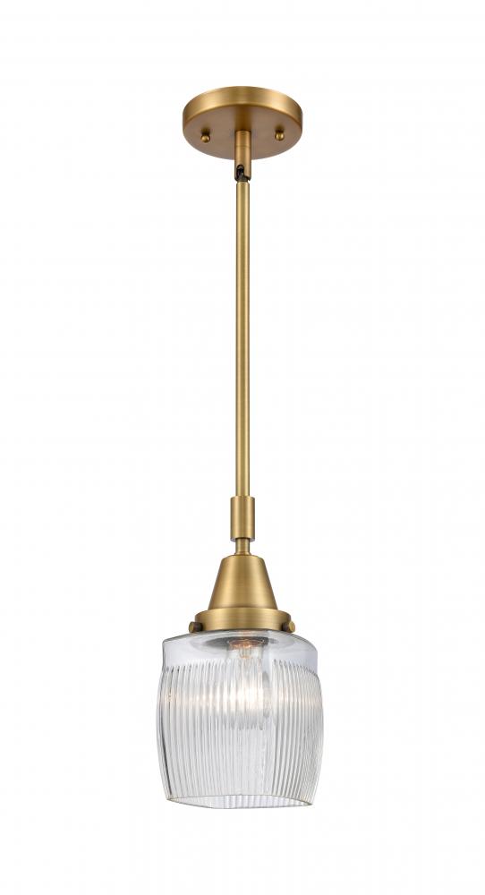 Colton - 1 Light - 6 inch - Brushed Brass - Mini Pendant