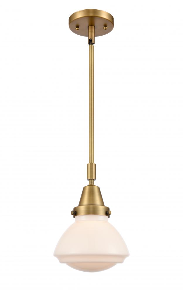 Olean - 1 Light - 7 inch - Brushed Brass - Mini Pendant