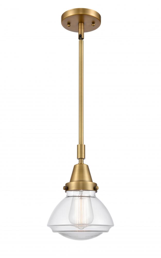 Olean - 1 Light - 7 inch - Brushed Brass - Mini Pendant