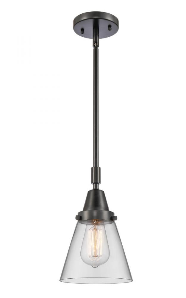 Cone - 1 Light - 6 inch - Matte Black - Mini Pendant