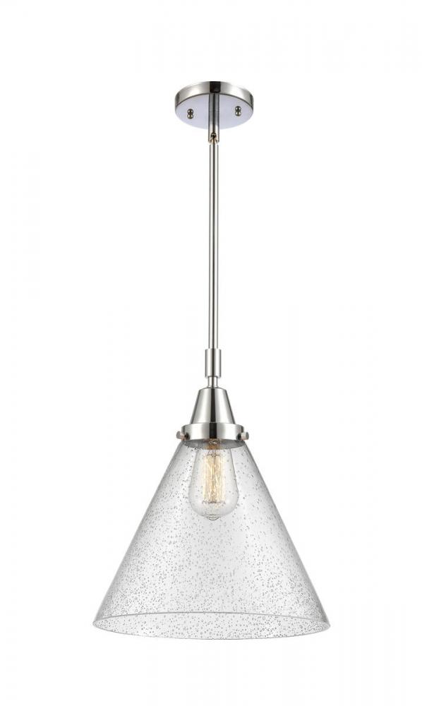 Cone - 1 Light - 12 inch - Polished Chrome - Mini Pendant