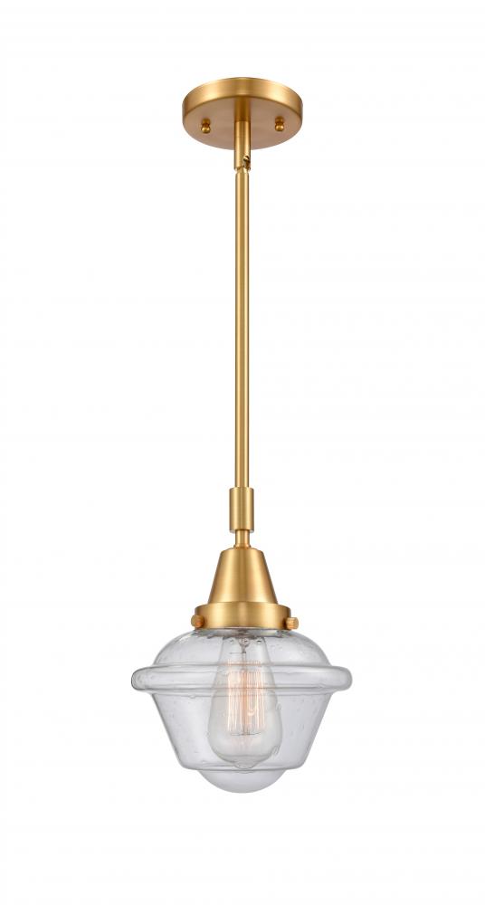 Oxford - 1 Light - 8 inch - Satin Gold - Mini Pendant