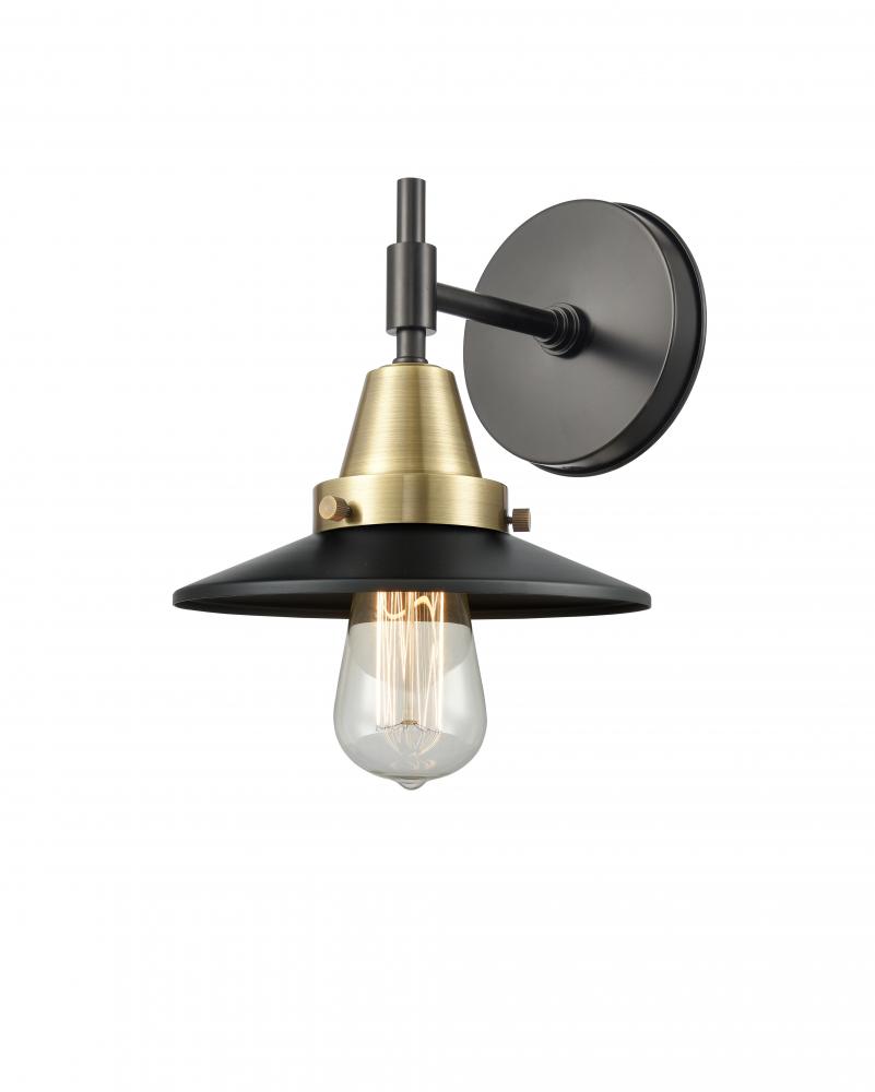 Railroad - 1 Light - 8 inch - Black Antique Brass - Sconce