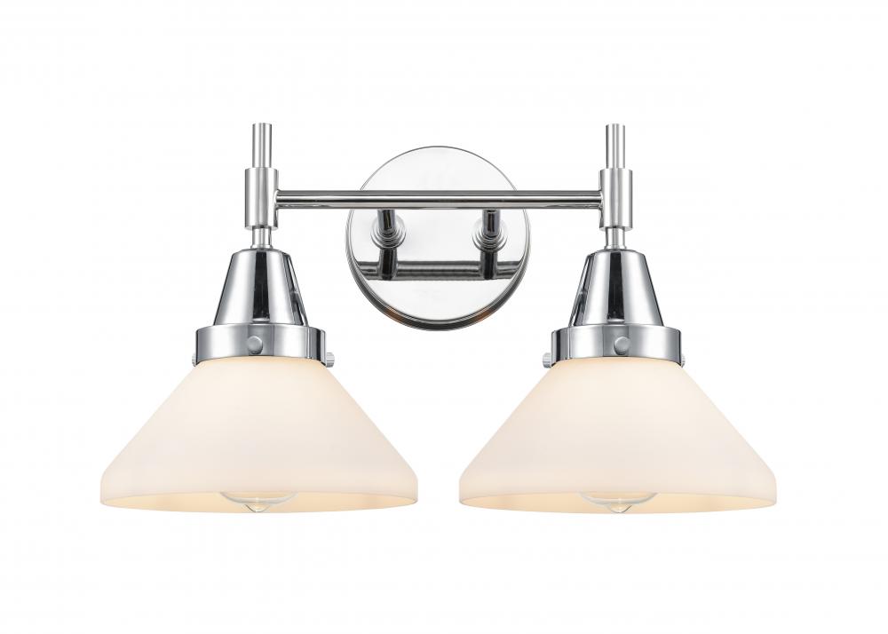 Bare Bulb - 2 Light - 12 inch - Satin Nickel - Bath Vanity Light