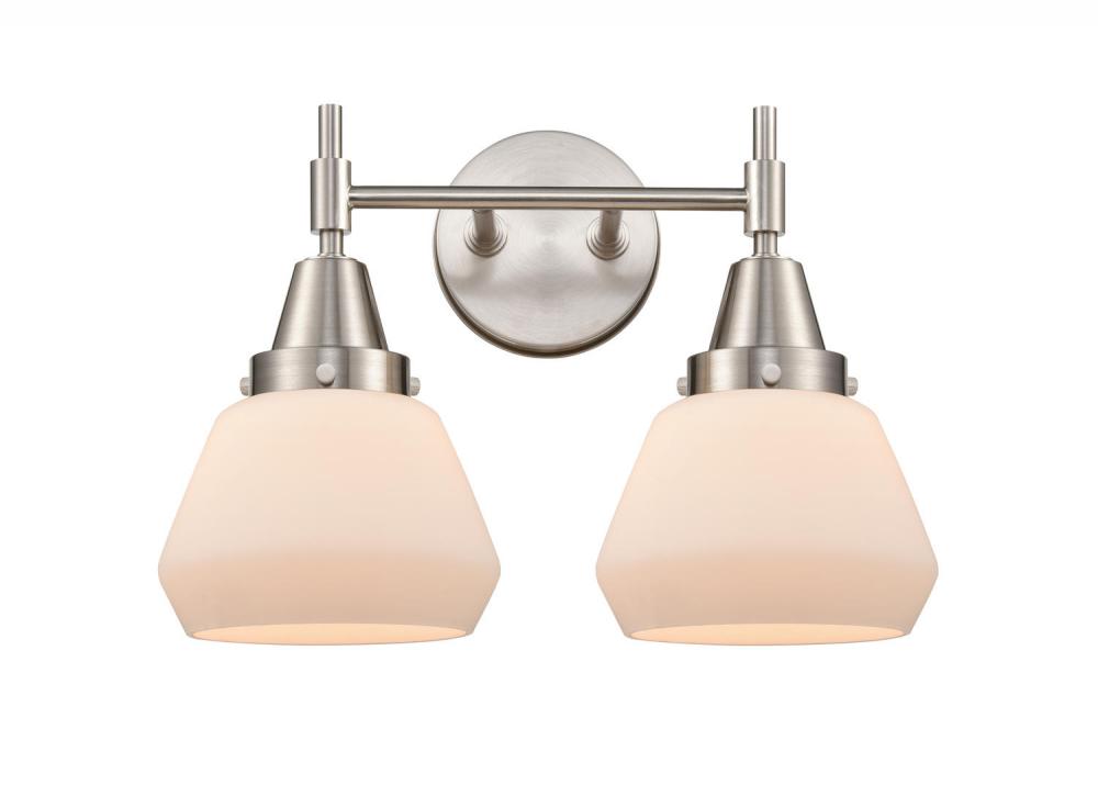 Fulton - 2 Light - 16 inch - Satin Nickel - Bath Vanity Light