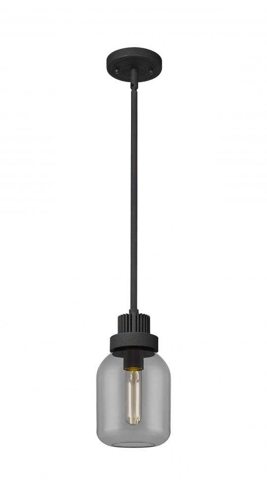 Somers - 1 Light - 6 inch - Textured Black - Pendant