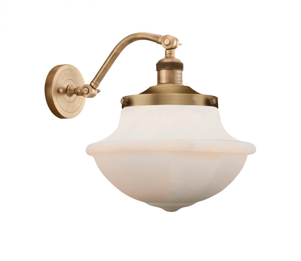 Oxford - 1 Light - 8 inch - Brushed Brass - Sconce