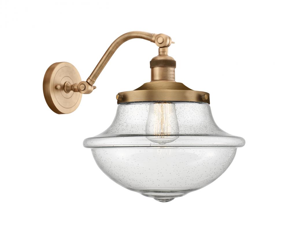 Oxford - 1 Light - 8 inch - Brushed Brass - Sconce