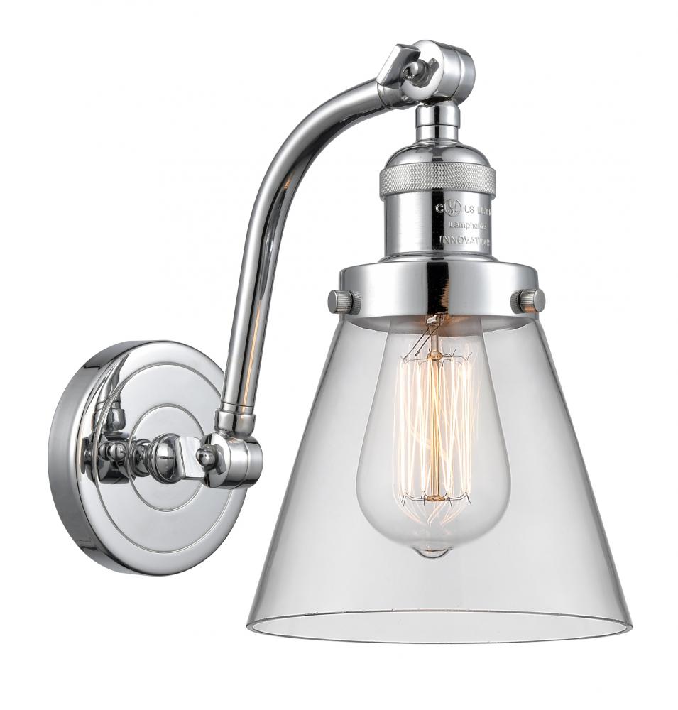 Cone - 1 Light - 7 inch - Polished Chrome - Sconce