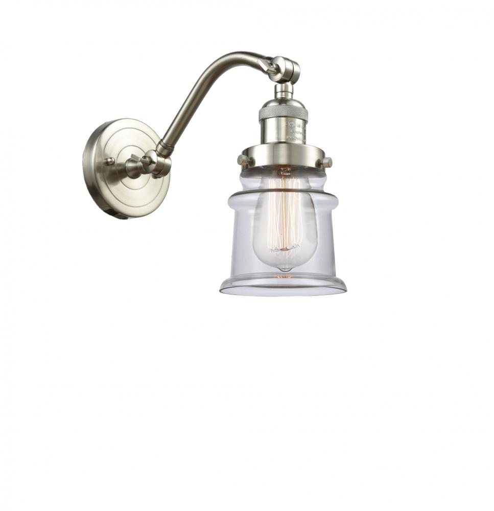 Canton - 1 Light - 7 inch - Brushed Satin Nickel - Sconce