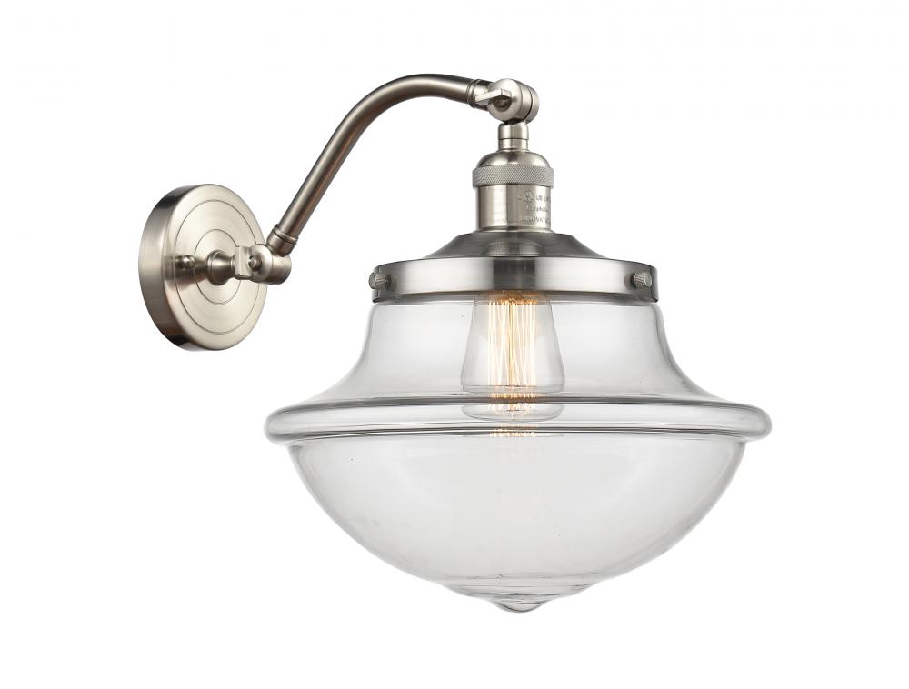 Oxford - 1 Light - 8 inch - Brushed Satin Nickel - Sconce