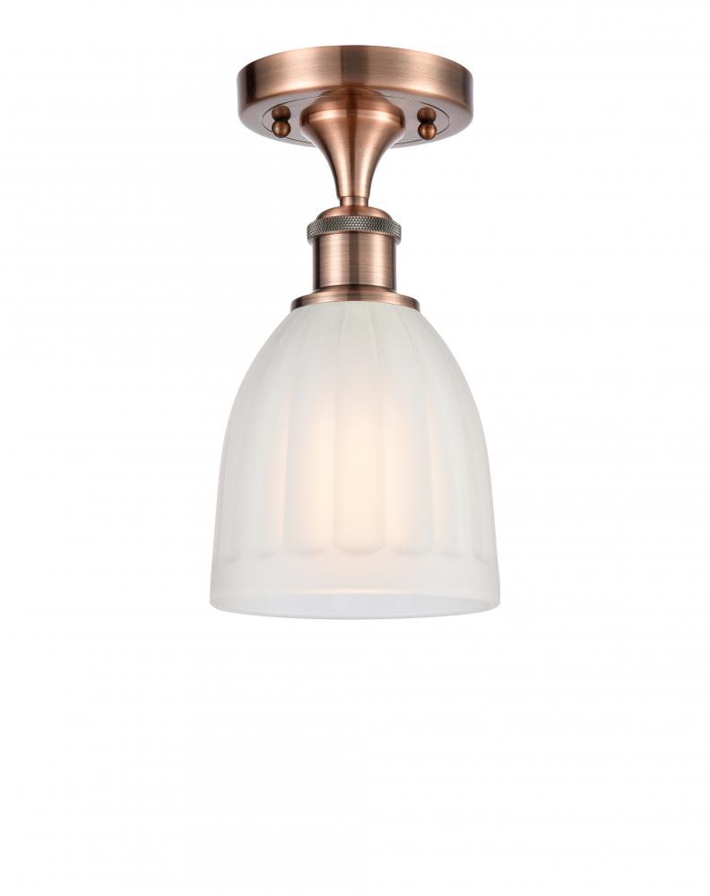 Brookfield - 1 Light - 6 inch - Antique Copper - Semi-Flush Mount