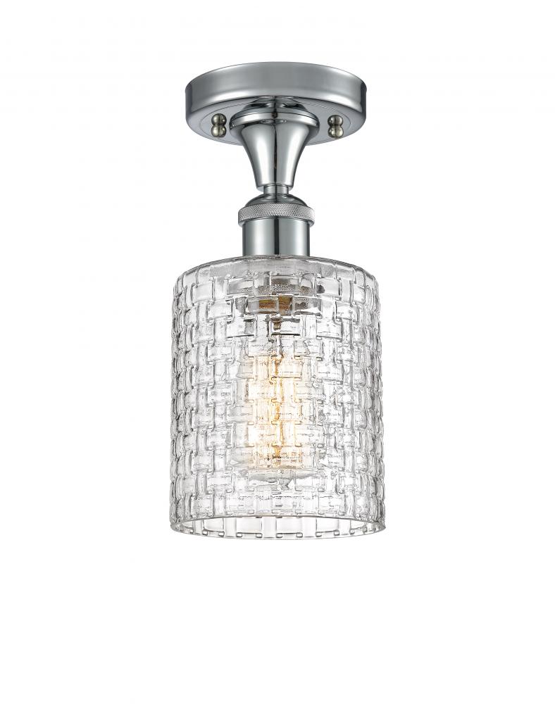 Cobbleskill - 1 Light - 5 inch - Polished Chrome - Semi-Flush Mount