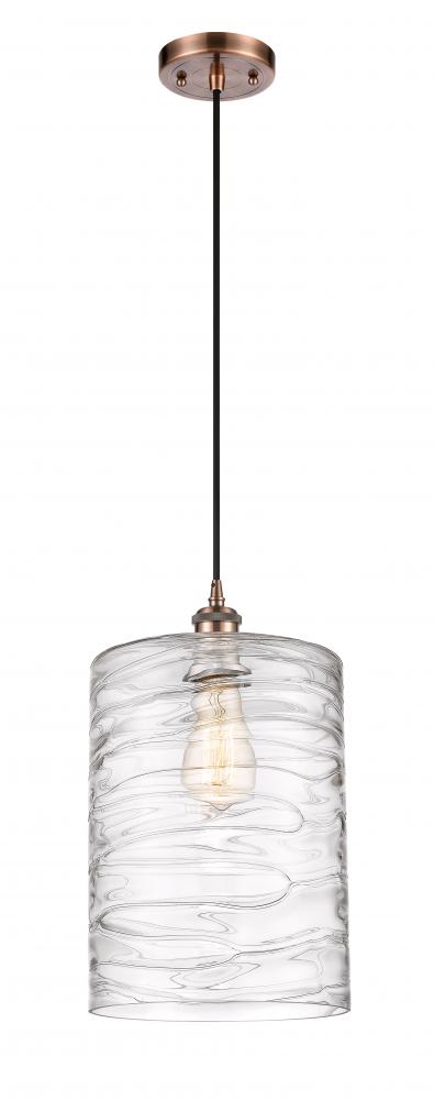 Cobbleskill - 1 Light - 9 inch - Antique Copper - Cord hung - Mini Pendant